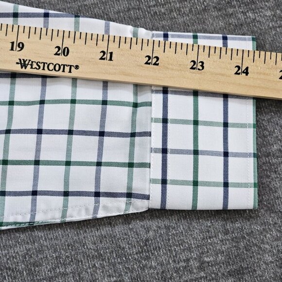 Shirt Mens S Plaid Lot of 2 Tartan Windowpane Long Sleeve Button Down Shirt Hip - Picture 12 of 16